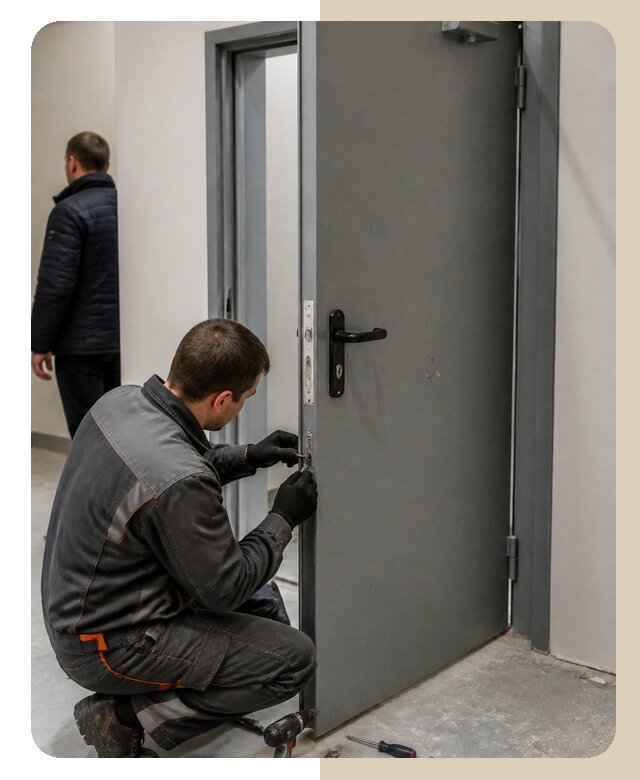 Ремонт противопожарной двери в Устях-Лабинске по цене 6640 р. | ДвериЛегко-Улб